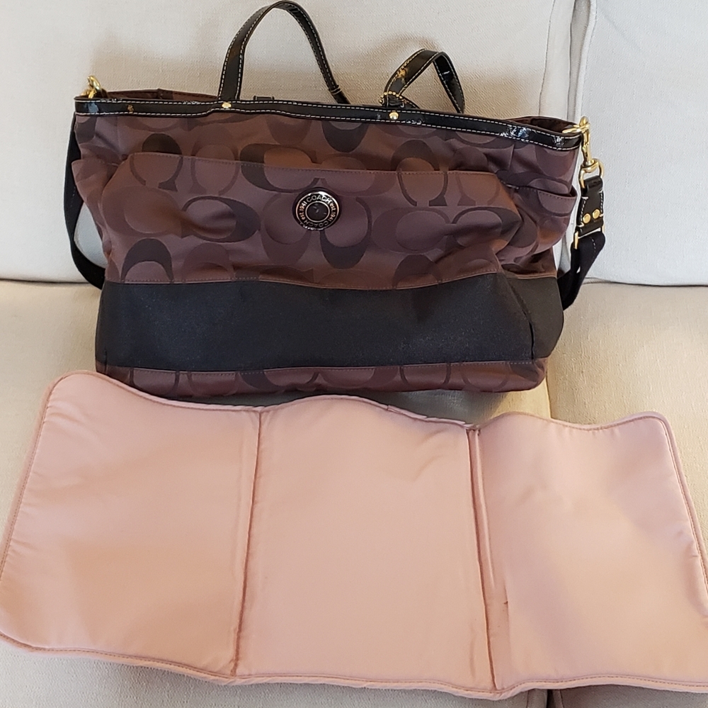 Coach Diaper Bag w/Changing Pad